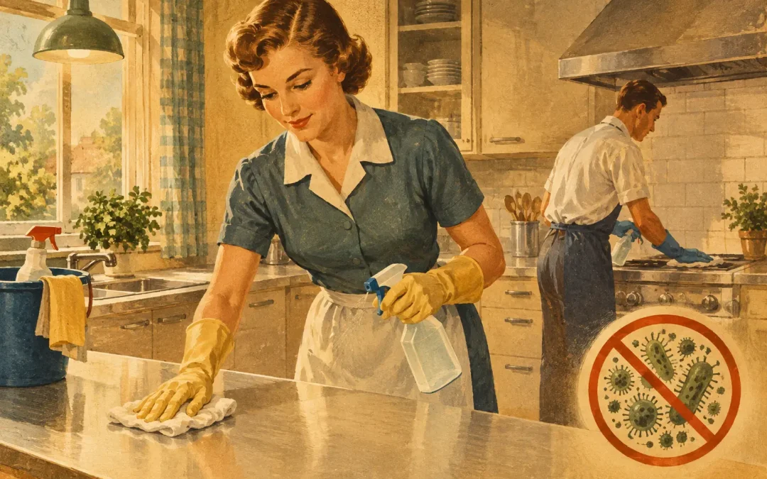 Salmonellasanering av kjøkken ved påvist smitte